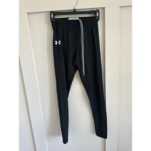 Under Armour ColdGear Leggings Womens Small Black Compression Running Pants